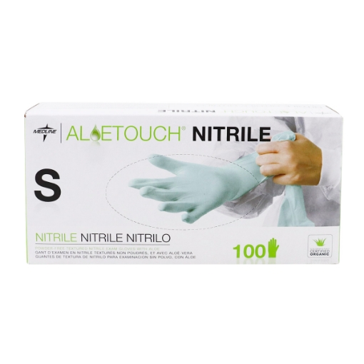 Picture of GLOVES EXAM NITRILE ALOETOUCH (PF) SMALL - 100s 