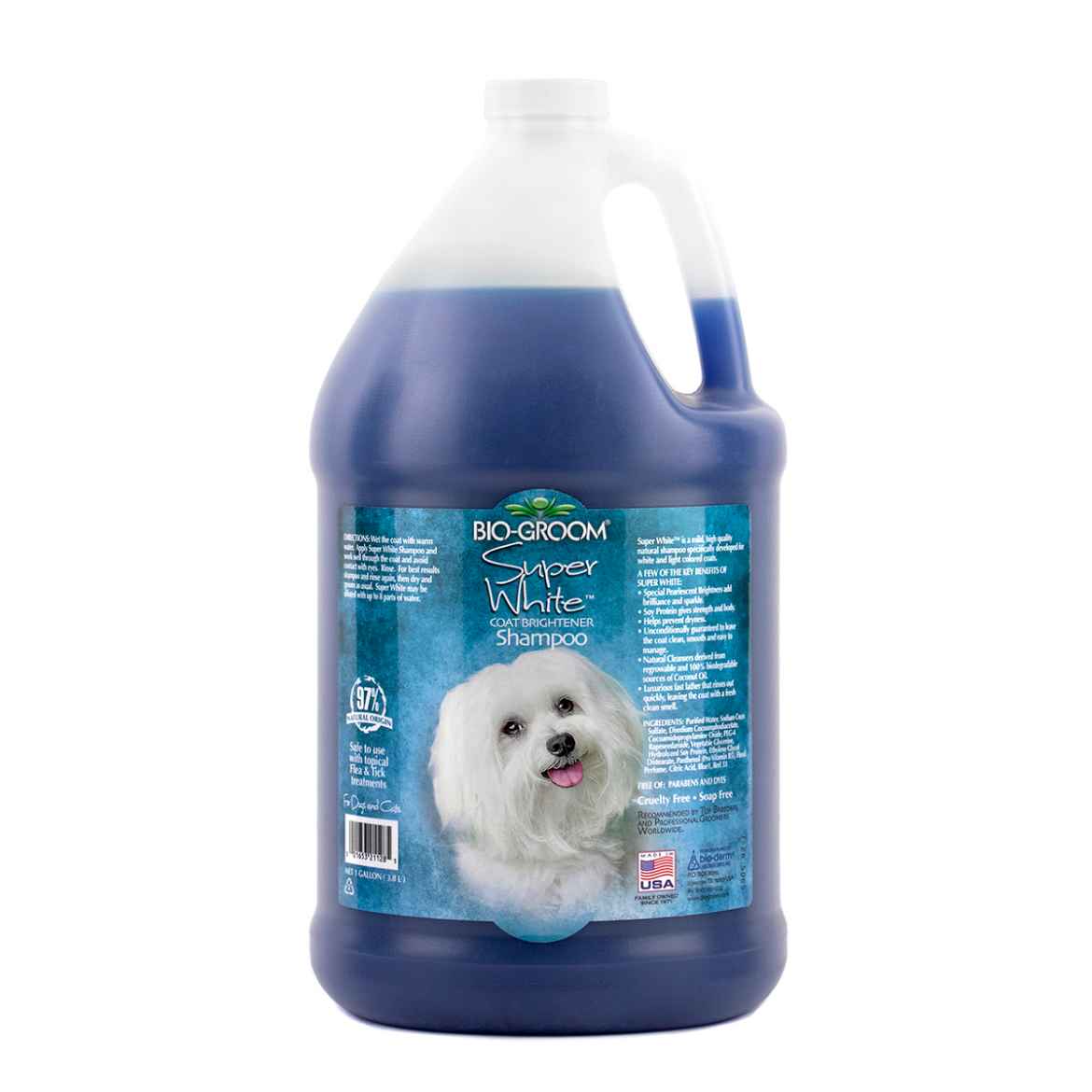 Picture of SHAMPOO BIOGROOM Super White - 1 gallon/3.8 litre