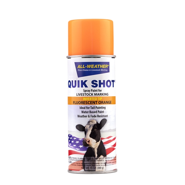 Picture of ALL WEATHER QUIK SHOT SPRAY (INVRT TIP) ORANGE - 13oz/369g