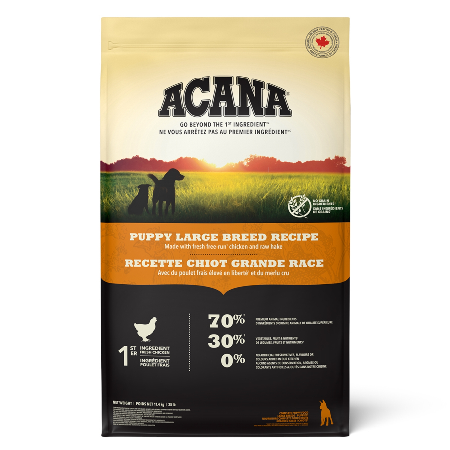 Picture of Canine ACANA Puppy Large Breed Recipe - 11.4kg/25lb