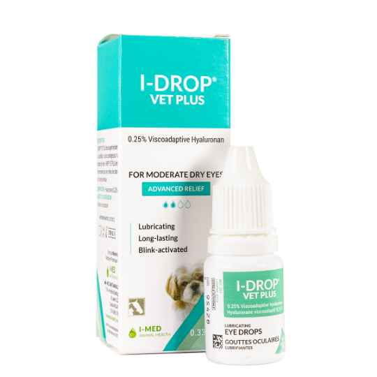 Picture of I-DROP VET PLUS 0.25% Viscoadaptive Hyaluronan EYE DROPS - 0.33oz/10ml (su30)