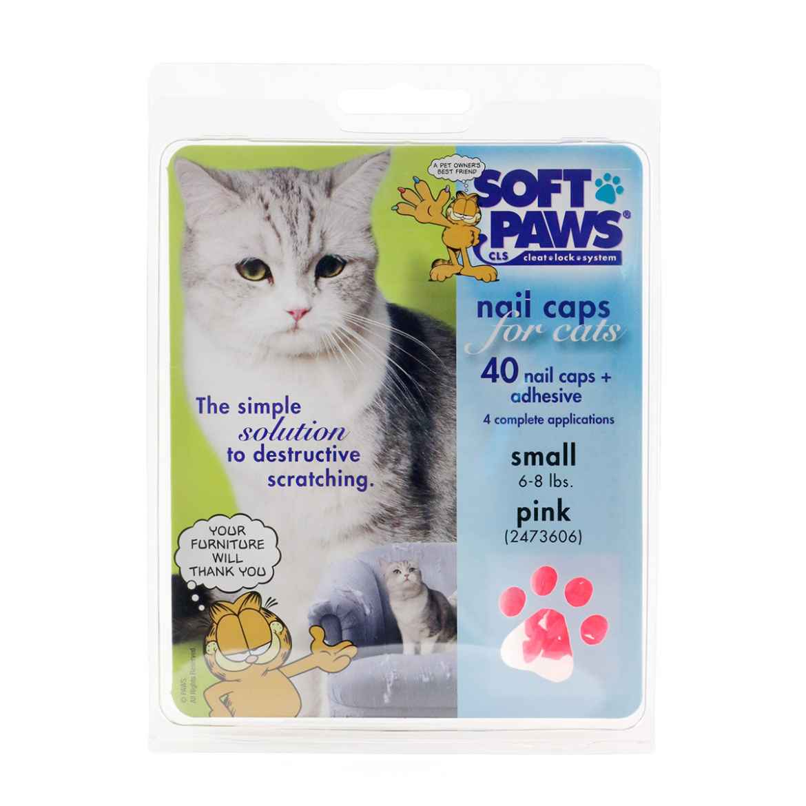 Picture of SOFT PAWS TAKE HOME KIT FELINE SMALL - Pink