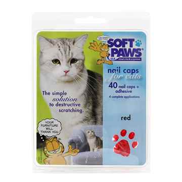Picture of SOFT PAWS TAKE HOME KIT FELINE SMALL - Red
