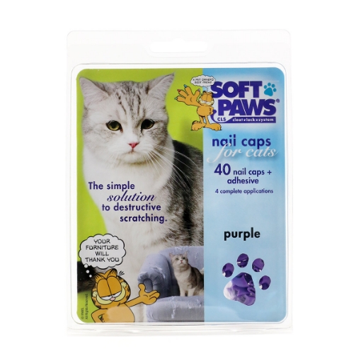 Picture of SOFT PAWS TAKE HOME KIT FELINE SMALL - Purple