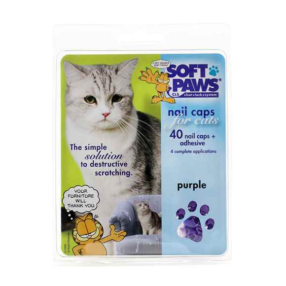 Picture of SOFT PAWS TAKE HOME KIT FELINE SMALL - Purple