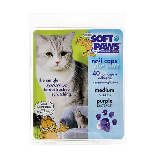 Picture of SOFT PAWS TAKE HOME KIT FELINE MEDIUM - Purple