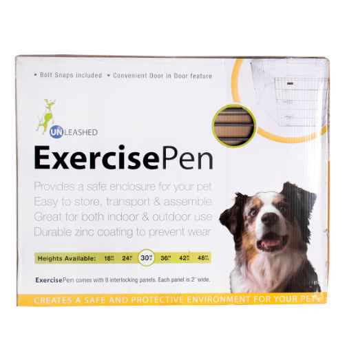 Picture of EXERCISE PEN Unleashed SILVER - 8 panels x 24in x 30in