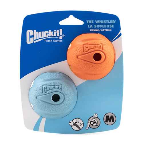 Picture of TOY DOG CHUCKIT WHISTLE BALL Medium - 2/pk