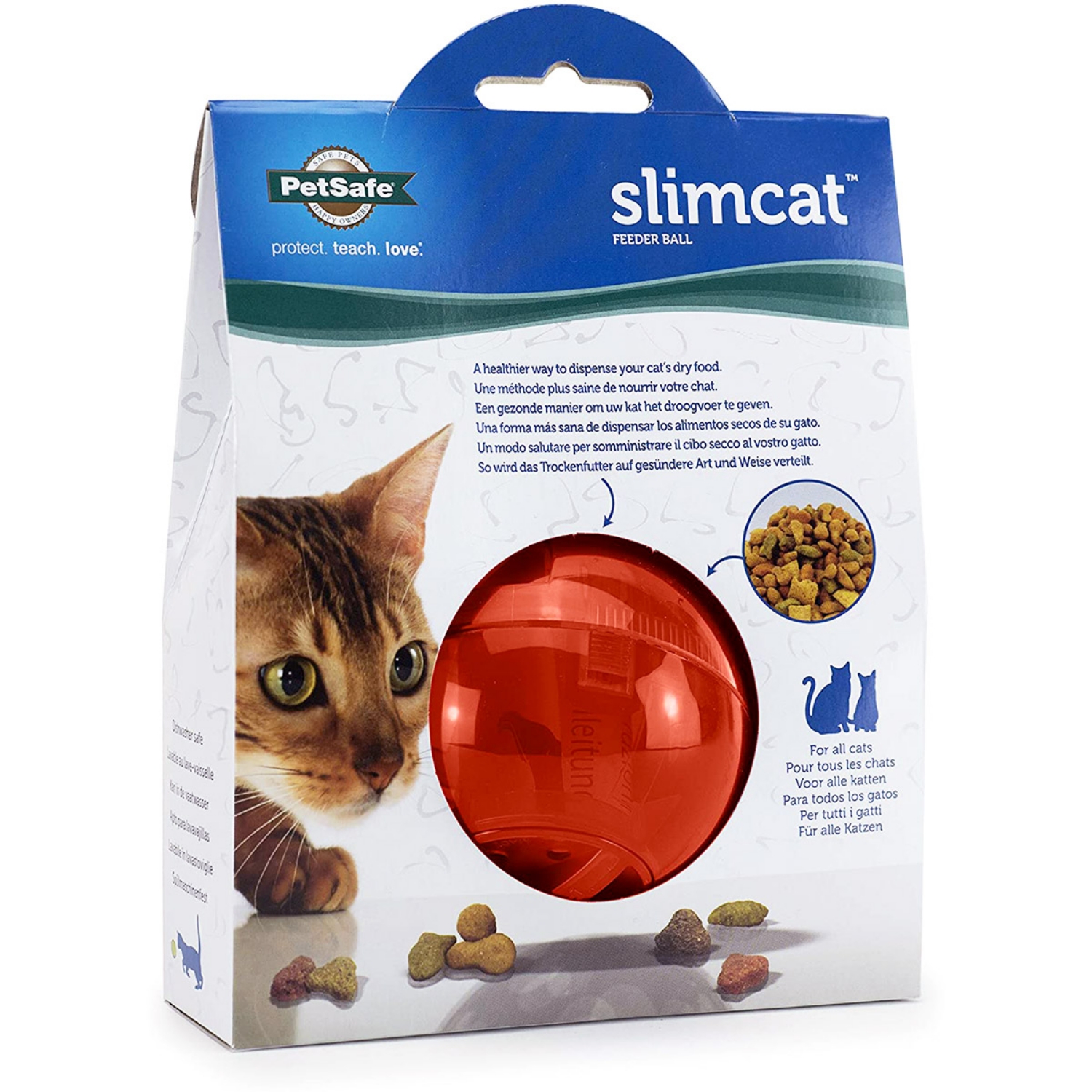 Picture of PETSAFE Slimcat Feeder Treat Ball - Orange