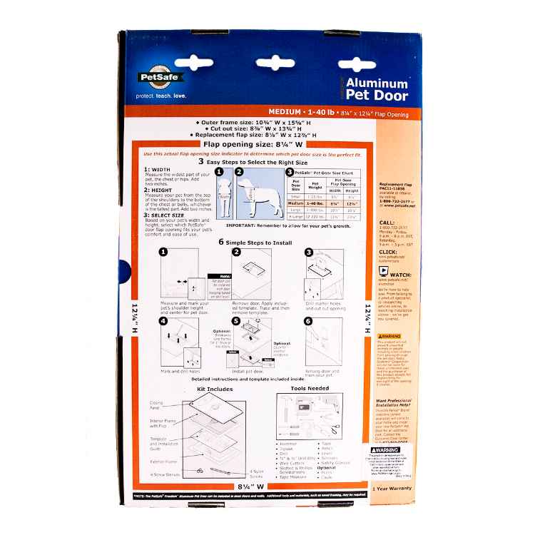 Picture of PETSAFE FREEDOM PET DOOR Aluminum - Medium