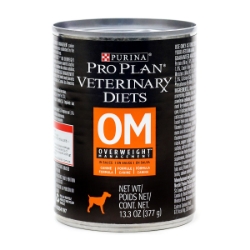 Picture of Purina Pro Plan Veterinary Diet OM (Weight Management) Formula Wet Dog Food - 12 X 377gm Cans