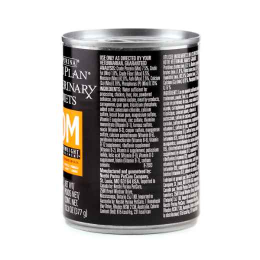 Picture of CANINE PVD OM (WEIGHT MANAGE) FORMULA - 12 x 377gm cans