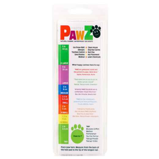 Picture of BOOTS PAWZ NATURAL RUBBER K/9 BOOTS Tiny Lt Green - 12/pk