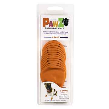 Picture of BOOTS PAWZ NATURAL RUBBER K/9 BOOTS X-Small Orange- 12/pk
