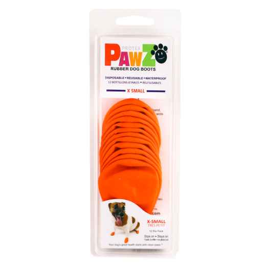 Picture of BOOTS PAWZ NATURAL RUBBER K/9 BOOTS X-Small Orange- 12/pk