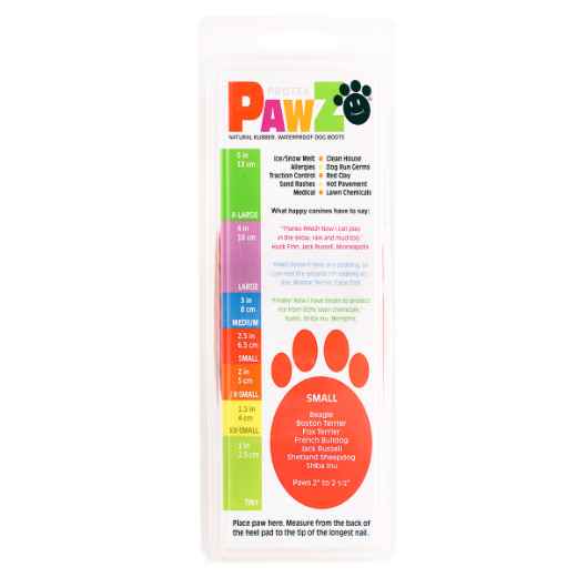 Picture of BOOTS PAWZ NATURAL RUBBER K/9 BOOTS Small Red - 12/pk