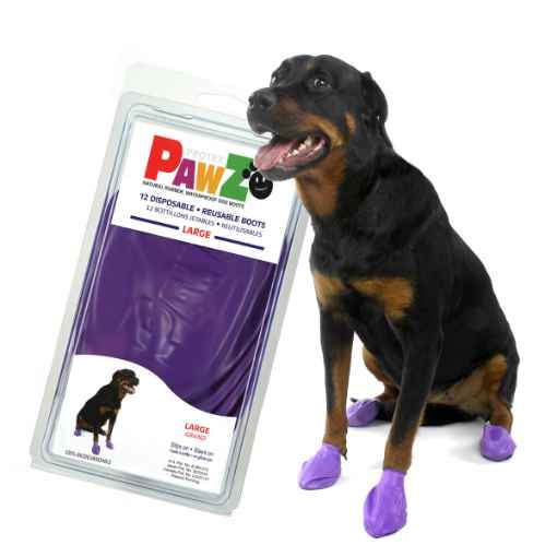 Picture of BOOTS PAWZ NATURAL RUBBER K/9 BOOTS Large Purple - 12/pk