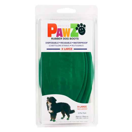 Picture of BOOTS PAWZ NATURAL RUBBER K/9 BOOTS X-Large Dk Green - 12/pk