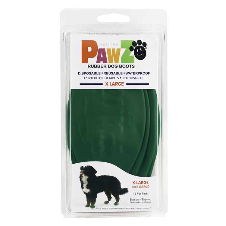 Picture of BOOTS PAWZ NATURAL RUBBER K/9 BOOTS X-Large Dk Green - 12/pk