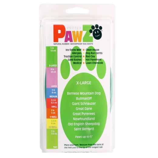 Picture of BOOTS PAWZ NATURAL RUBBER K/9 BOOTS X-Large Dk Green - 12/pk