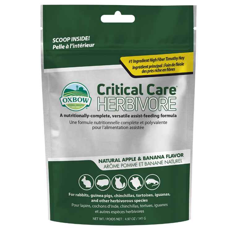 Picture of OXBOW CRITICAL CARE HERBIVORE Apple & Banana Flavour - 4.97oz/141g