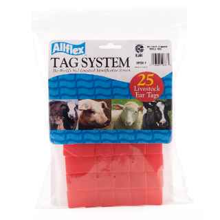 Picture of ALLFLEX TAG GLOBAL MEDIUM BLANK RED - 25/bag