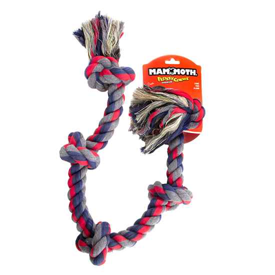 Picture of CHEW ROPE FLOSS DOG Colored Tug  X Large 5 knots - 32in