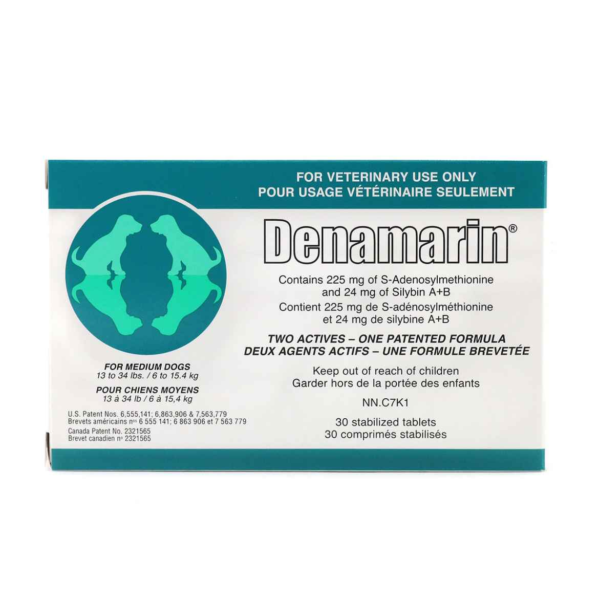 Picture of DENAMARIN 225mg TABLETS for MEDIUM DOGS - 30s 