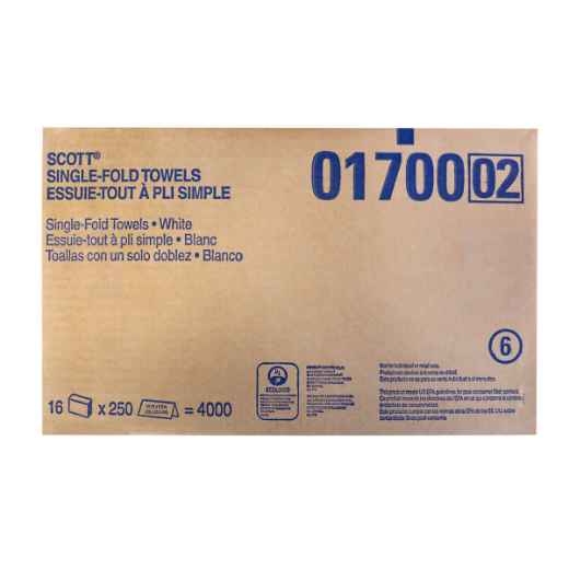 Picture of TOWEL SINGLEFOLD SCOTT WHITE 250 sheets - 16s(KCI01700)