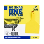 Picture of Z TAG COW one piece YELLOW BLANK - 25's