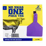 Picture of Z TAG COW one piece PURPLE BLANK - 25/bag
