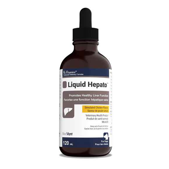 Picture of RX VITAMINS LIQUID HEPATO CHICKEN FLAVOUR - 120ml