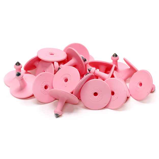 Picture of ALLFLEX BUTTON GLOBAL SMALL MALE PINK - 25's