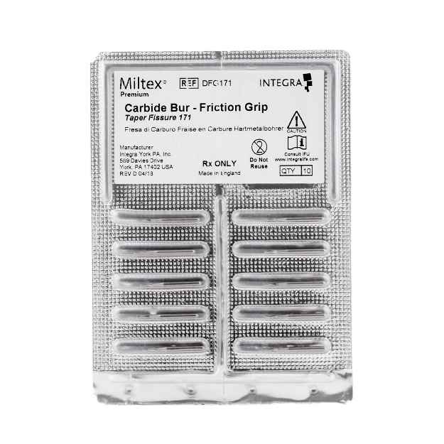 Picture of MILTEX BURS PLAIN TAPER FISSURE - 10/pkg(DFG171)