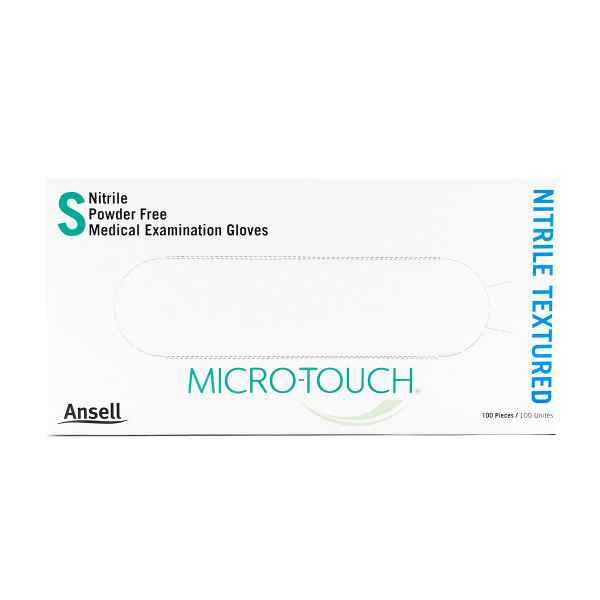 Picture of GLOVES EXAM ANSELL MICRO TOUCH NITRILE PF Small - 100's