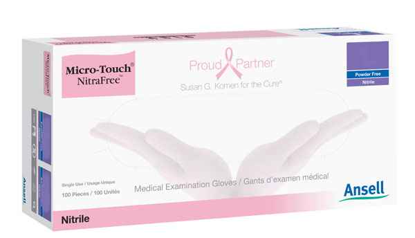 Picture of GLOVES EXAM ANSELL MICRO TOUCH NITRAFREE PF Small - 100's