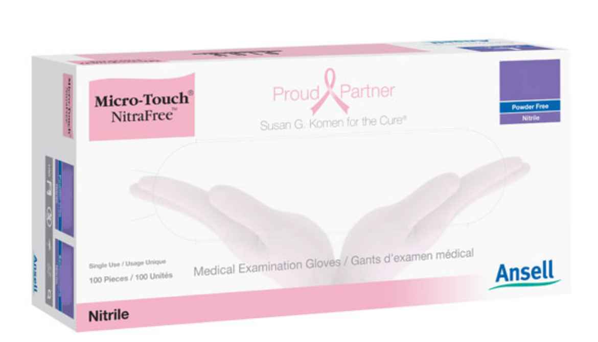 Picture of GLOVES EXAM ANSELL MICRO TOUCH NITRAFREE PF Large - 100s 