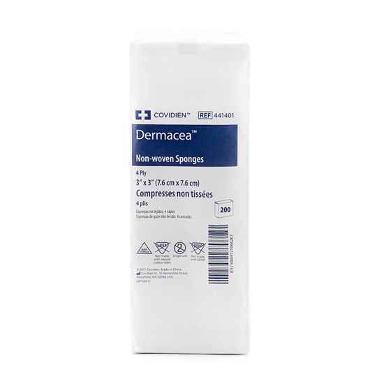 Picture of DERMACEA GAUZE SPONGE 4ply 3in x 3in - 200's