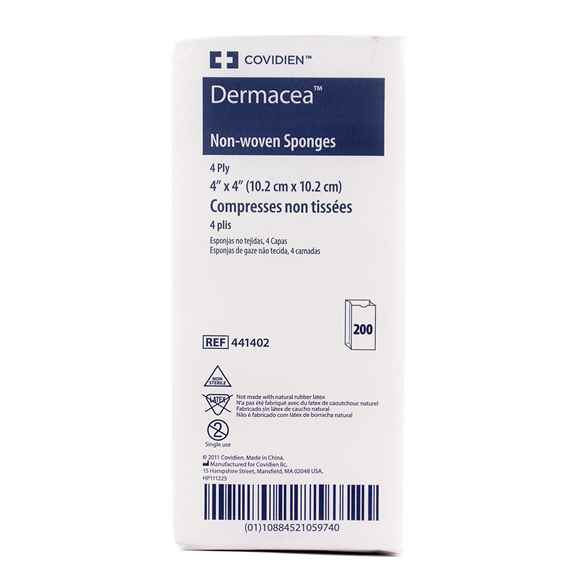 Picture of DERMACEA GAUZE SPONGE 4ply 4in x 4in - 200s 