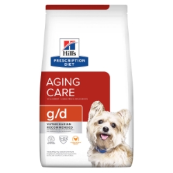 Picture of Hills Prescription G/D Aging Care Chicken Dry Dog Food- 8.5lb/3.85kg