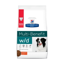 Picture of Hills Prescription Diet W/D Weight Loss Multi Benefit Multi Benefit Dry Dog Food- 17.6lb/7.98kg