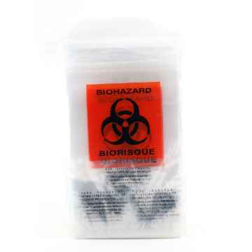 Show details for BIOHAZARD ZIP IT BAG w/ POUCH (6in x 9in) - 1000s Picture of BIOHAZARD ZIP IT BAG w/ POUCH (6in x 9in) - 1000s