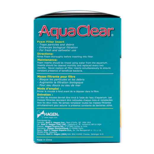 Picture of AQUACLEAR 20 FOAM FILTER INSERT (A1390) - 3/pk