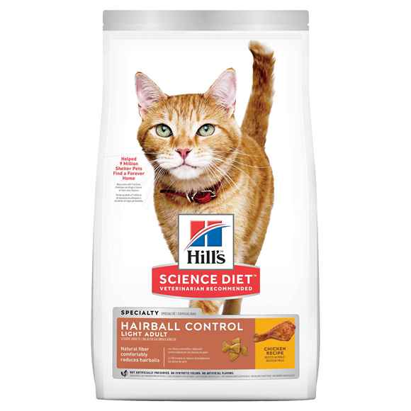 Picture of FELINE SCI DIET HAIRBALL LIGHT - 15.5lbs / 7.02kg