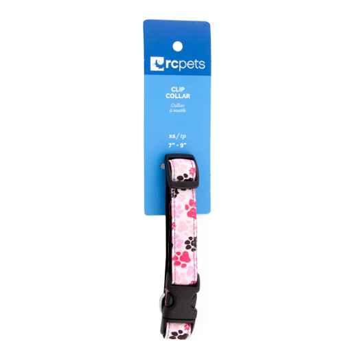 Picture of COLLAR CANINE RC CLIP Adjustable Pitter Patter Pink - 5/8in x 7-9in