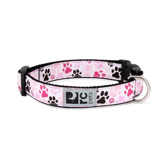 Picture of COLLAR CANINE RC CLIP Adjustable Pitter Patter Pink - 3/4in x 9-13in