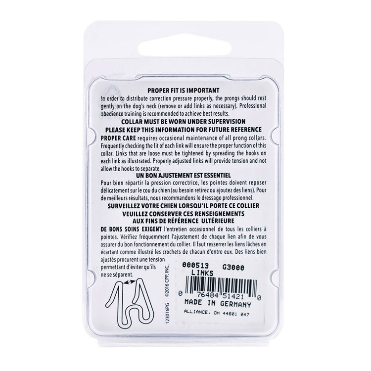 Picture of COLLAR COASTAL GERMAN ULTRA Repl Links 3.00mm - 3/pk
