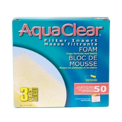 Picture of AQUACLEAR 50/200 FOAM Filter insert (A1394) - 3/pk