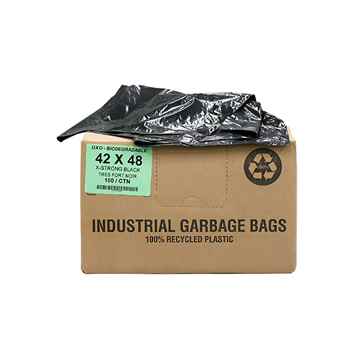 Picture of GARBAGE BAGS BIODEGRADABLE BLACK 42in x 48in XSTRONG - 100s