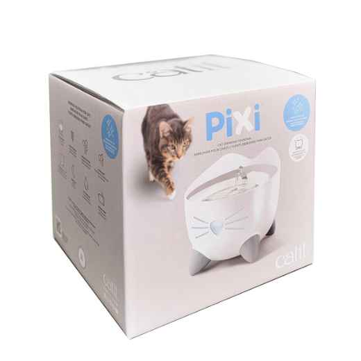 Picture of CATIT PIXI FOUNTAIN 2.5 Litre w/ STAINLESS STEEL TOP- White